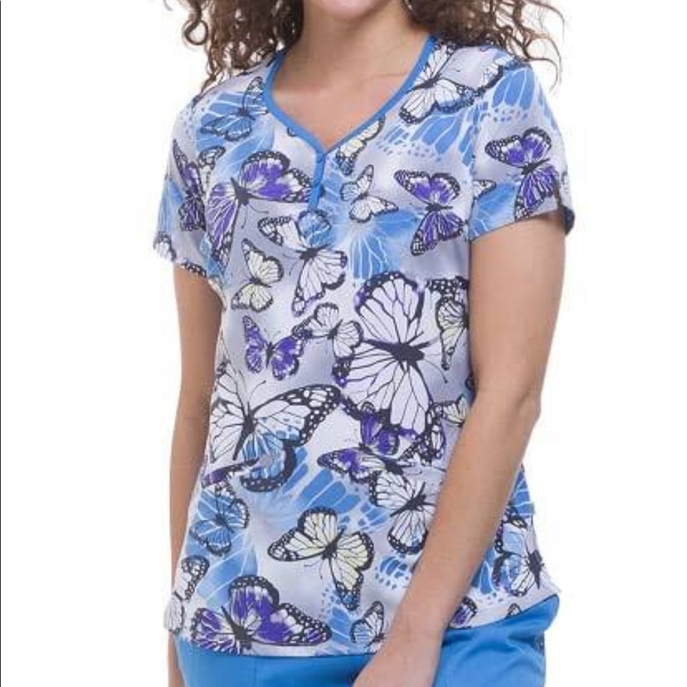 Butterfly Scrub Top